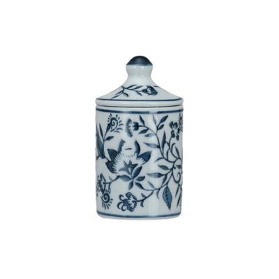 Hand-Painted Stoneware Spice Jar