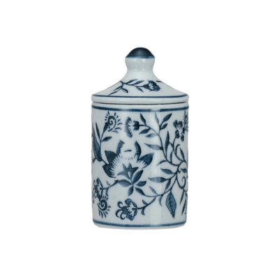 Hand-Painted Stoneware Spice Jar w/ Pattern