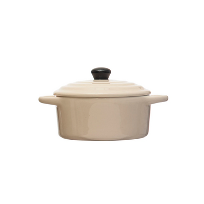 Stoneware Mini Baker with Lid