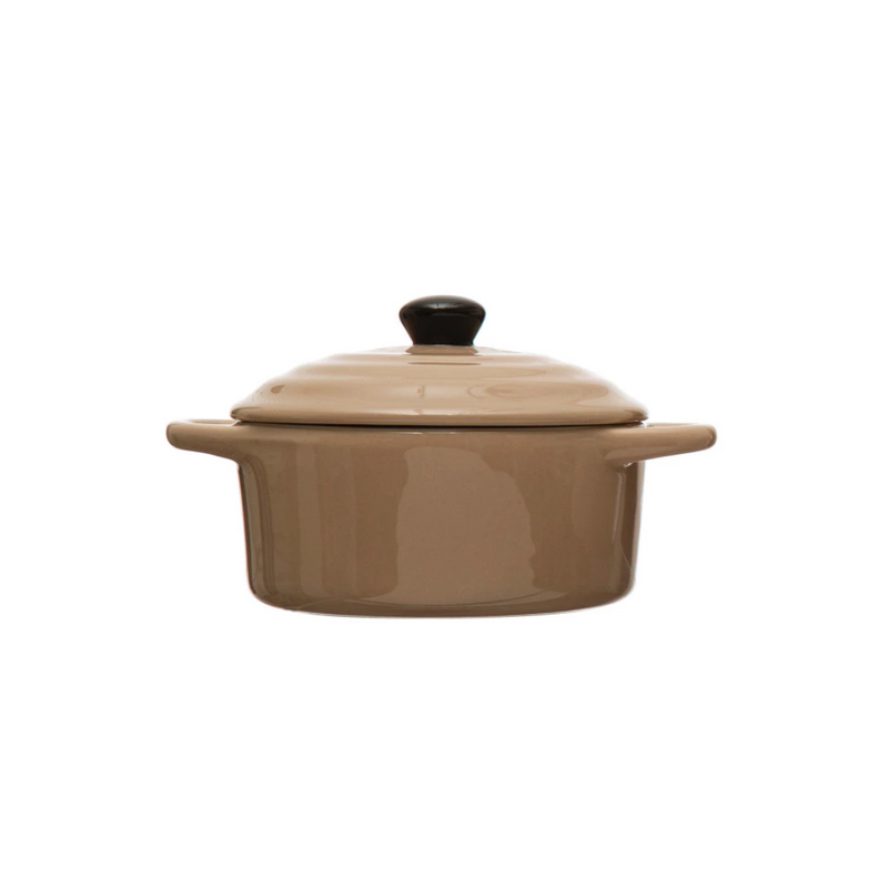 Stoneware Mini Baker with Lid