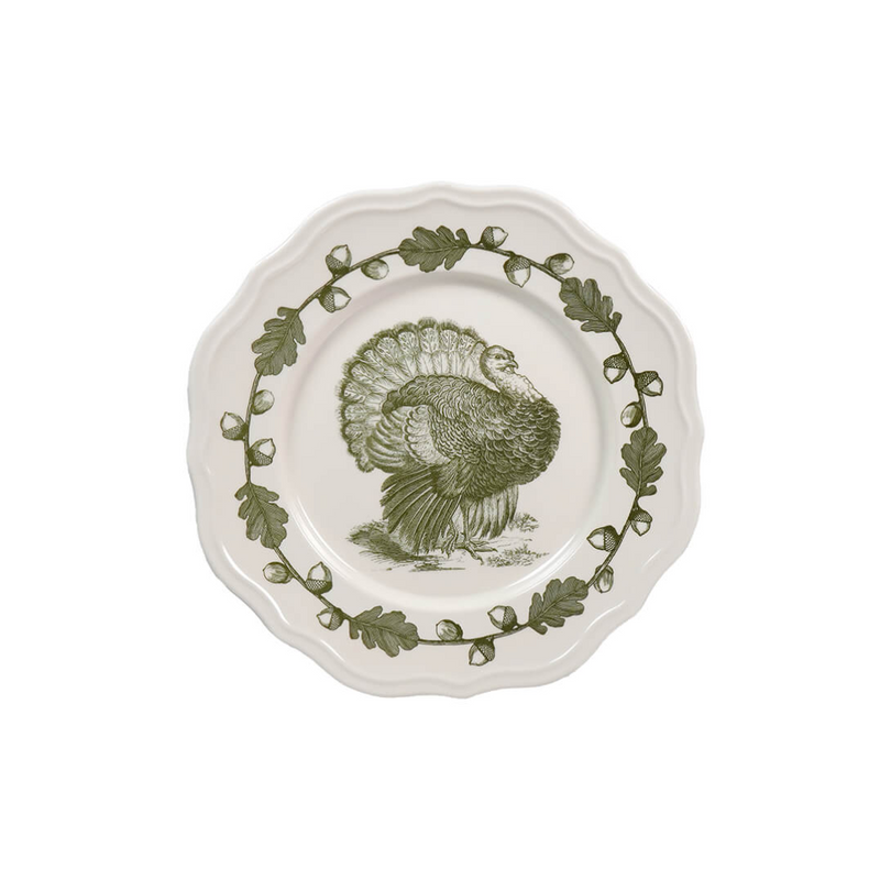 Turkey Scalloped Melamine Plate