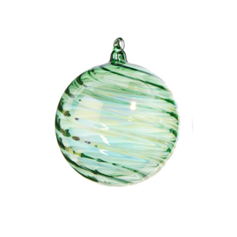 Green Blown Glass Ornament