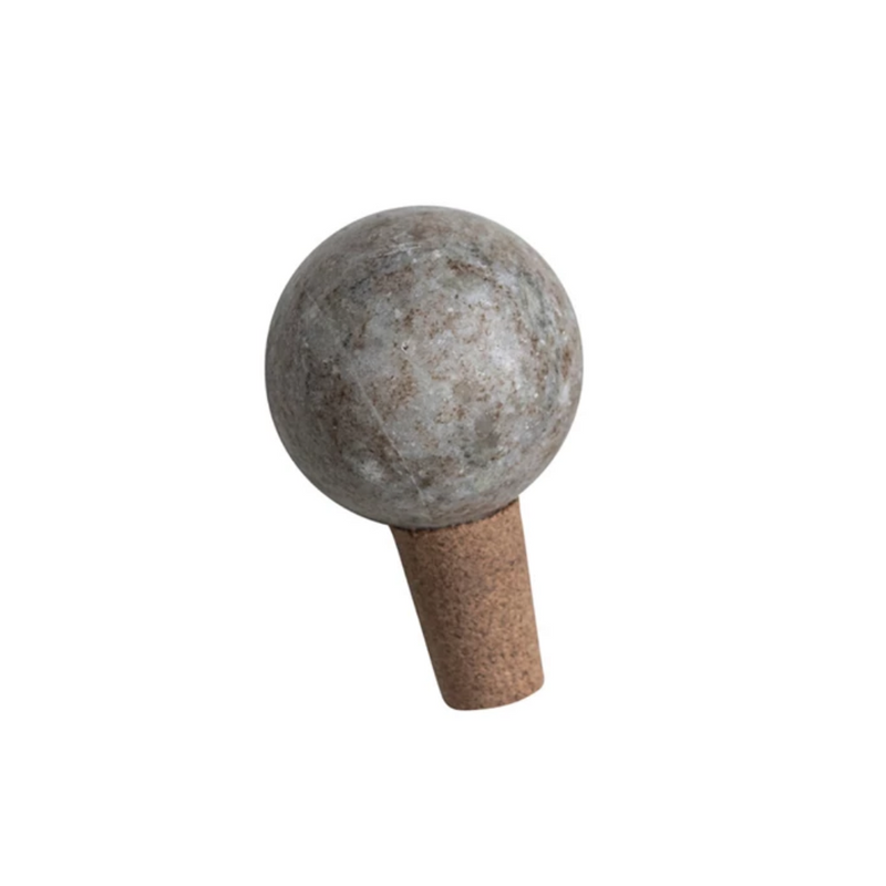 Marble & Cork Bottle Stopper