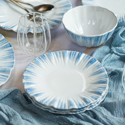Bari Blue & White Salad Plate