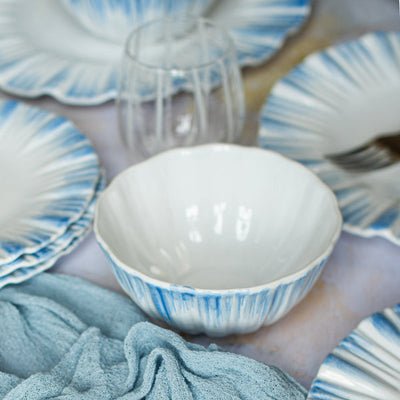 Bari Blue & White Cereal Bowl