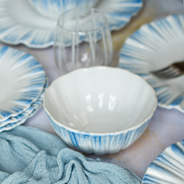 Bari Blue & White Cereal Bowl