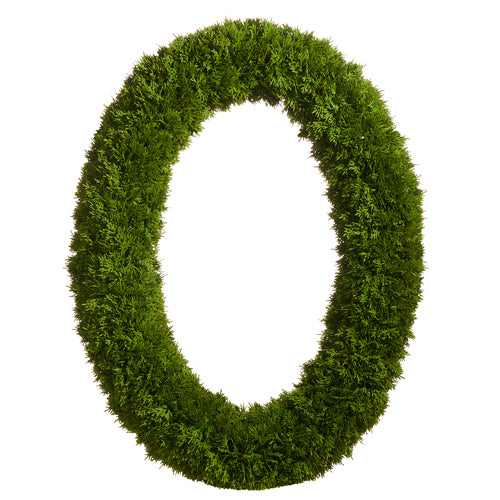 Oval Cedar Wreath, 30"