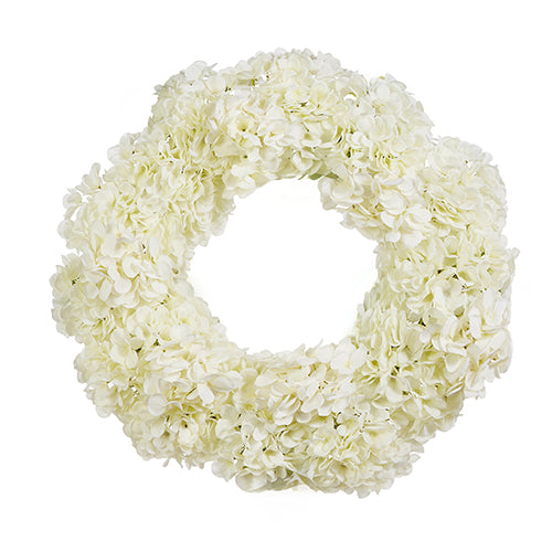 White Hydrangea Wreath