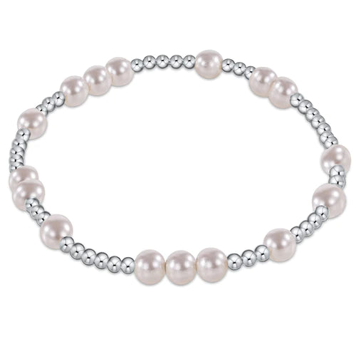 EXTENDS Hope Unwritten Sterling 4mm Bead Bracelet- Pearl