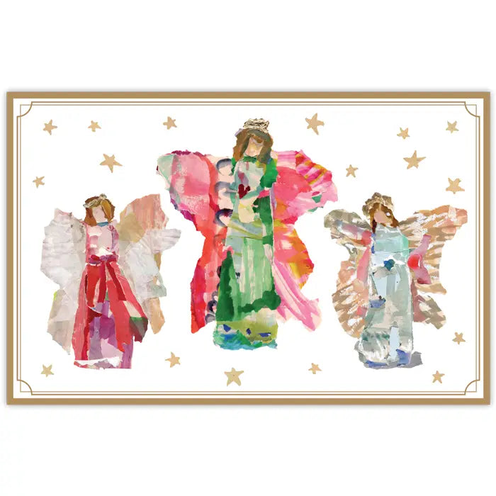 Red,Green & Blue Angel Trio Placemat