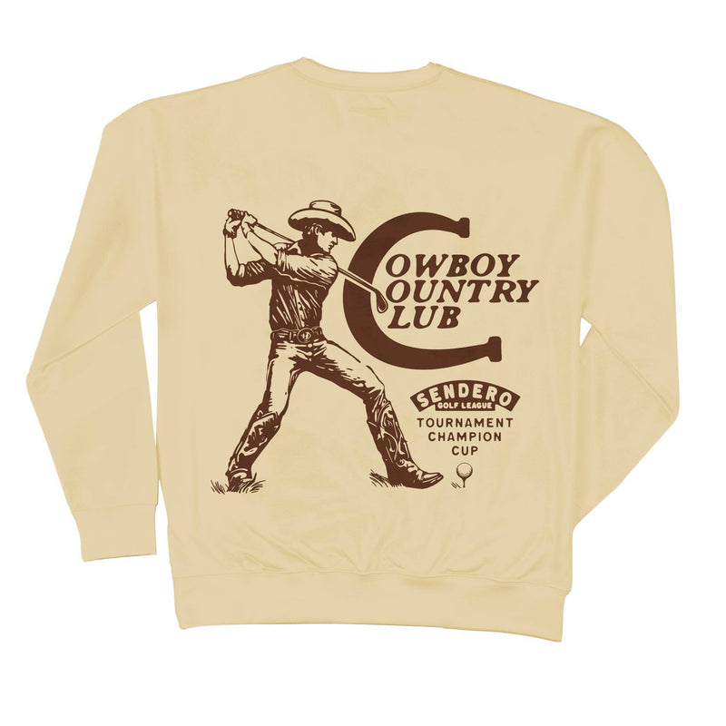 Cowboy Country Club Sweatshirt: Cream