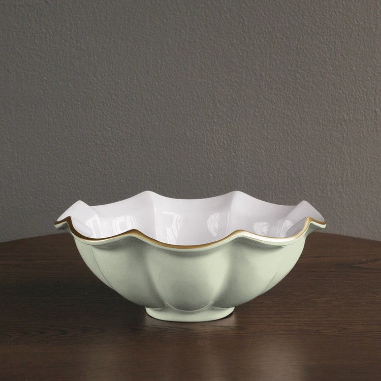 ENCANTO Devon Medium Bowl- Pistachio/White