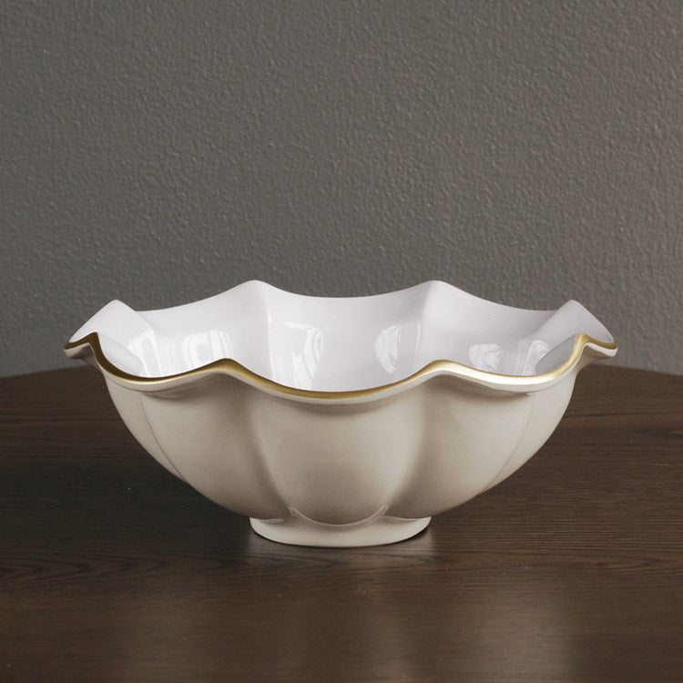 ENCANTO Devon Medium Bowl- Cream/White