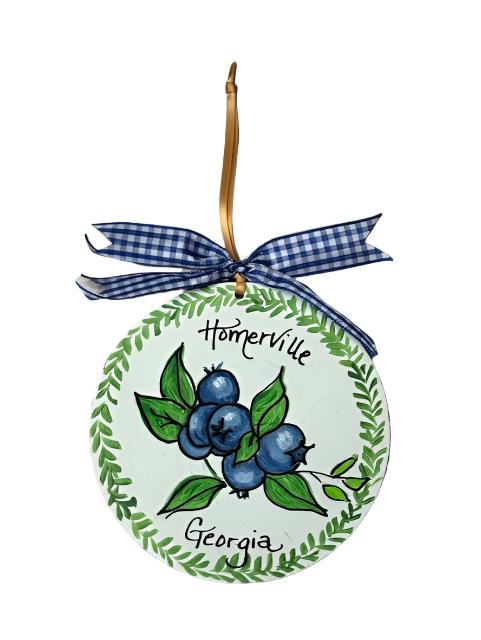 Homerville, GA Blueberries Ornament