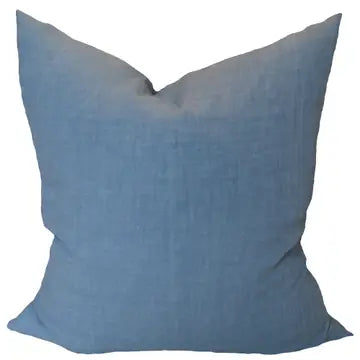 Stonewashed Linen Pillow- Blue