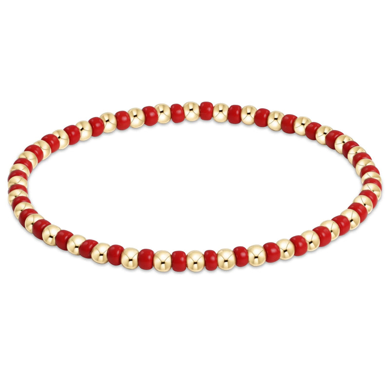 Gameday Hope Grateful Bracelet- Bright Red