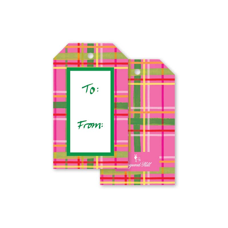 Toast of the West Coast Plaid Wrapping Paper