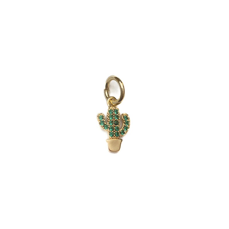 Green Cactus Charm