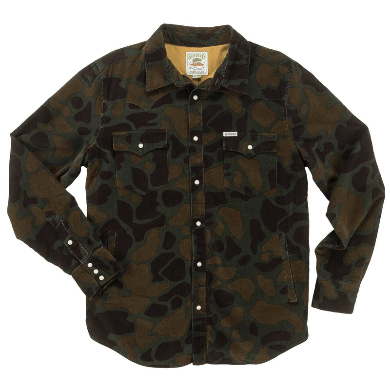 Desperado Shacket: Woodland Camo / X-Large