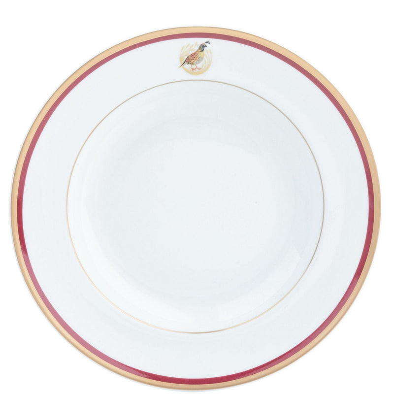 Charlotte Moss Ultra-White Quail Motif Ultra-White, Dinner Plate