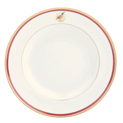 Charlotte Moss Ultra-White Quail Motif Ultra-White 5 Piece Place Setting