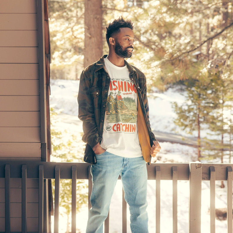 Desperado Shacket: Woodland Camo / X-Large