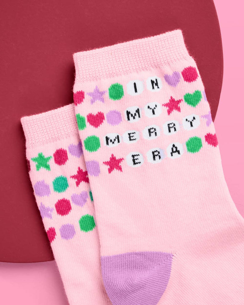 Merry Era Swiftie Knit Tube Socks