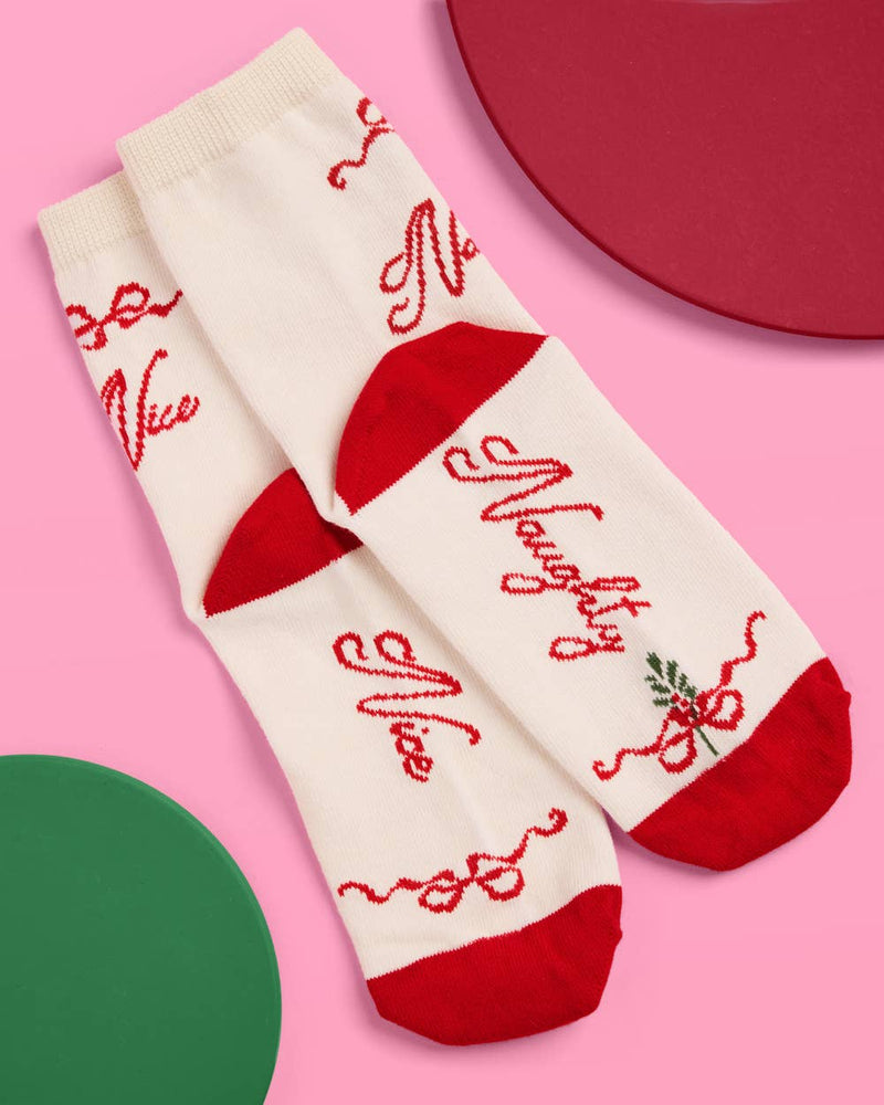 Naughty & Nice Knit Socks