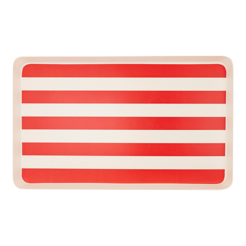 American Flag Stacked Reusable Bamboo Serving Tray Set