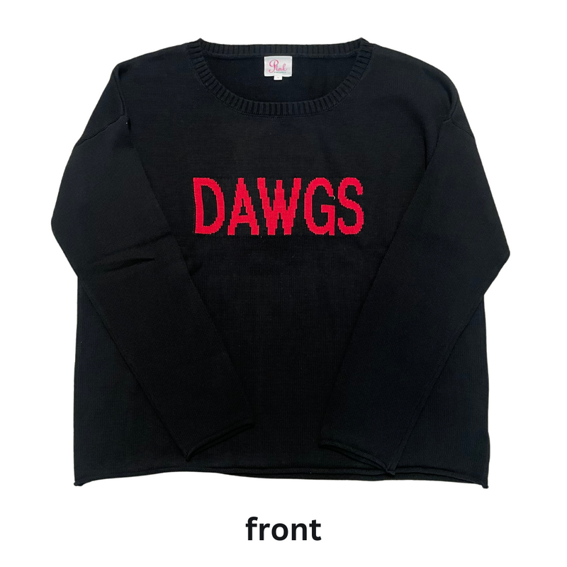 Dawgs Black Boxy Sweater