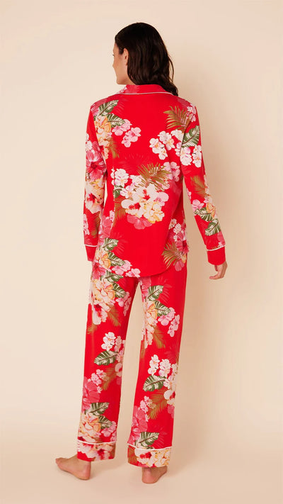 Holiday Hibiscus Pima Knit Pajama