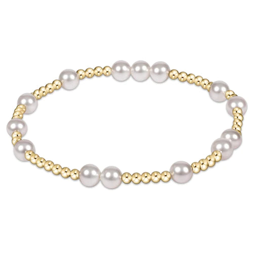 EXTENDS Hope Unwritten 6mm Bead Bracelet- Pearl