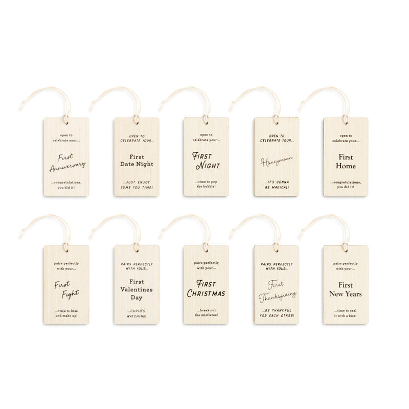 First Year Milestones Bottle Tag- Set of 10
