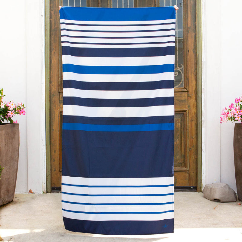 Landry Beach Towel-Navy/Blue