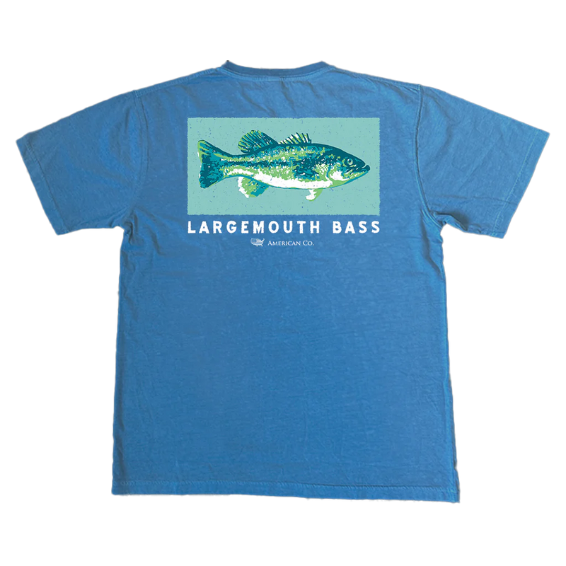 Largemouth Bass SS Tee- Denim