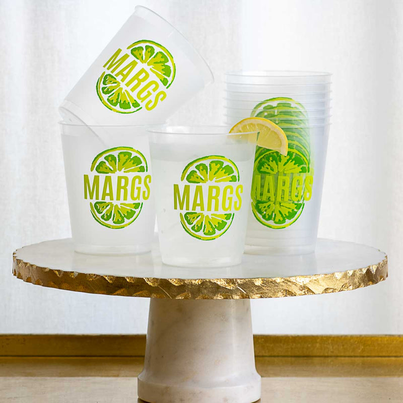 "Margs" Frosted Party Cups