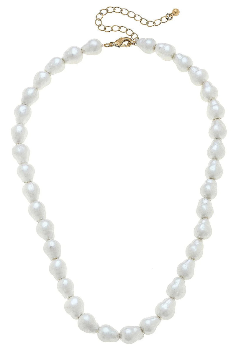 Bentley Freshwater Pearl Necklace- Ivory