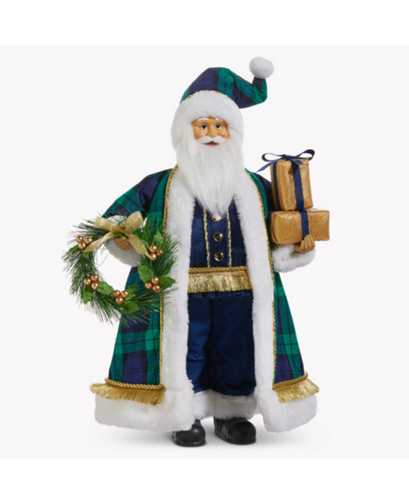 Black Watch Plaid Santa