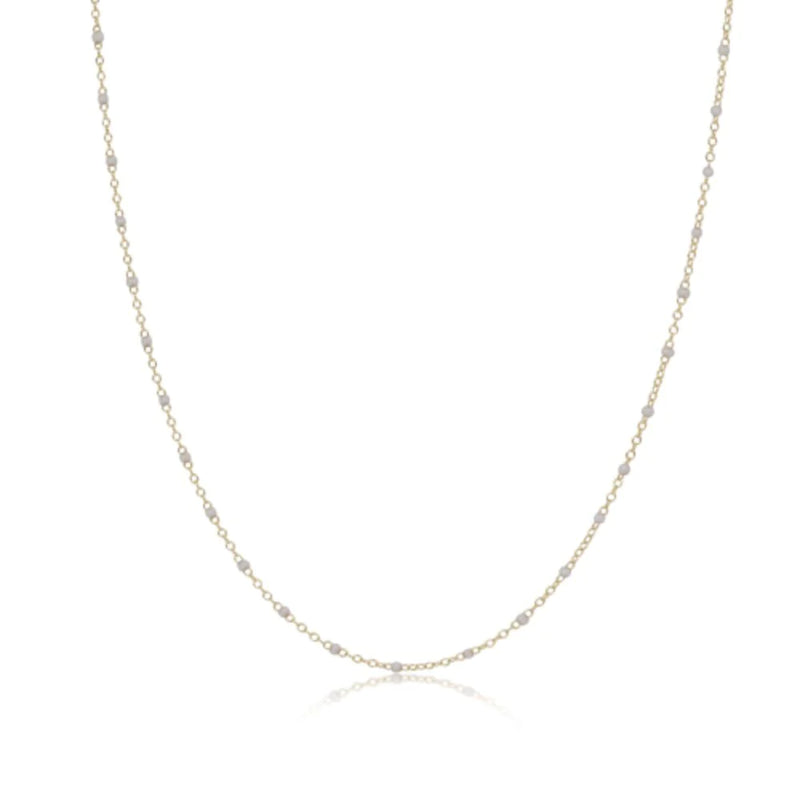 17" Choker Simplicity Chain Gold-2mm Pearl