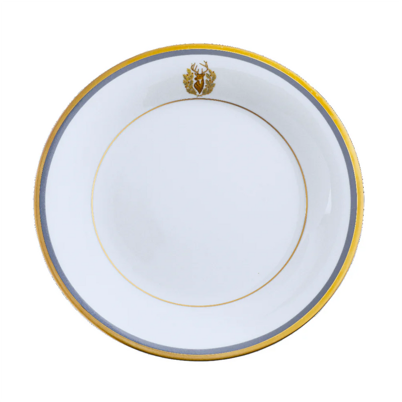 Charlotte Moss Ultra-White Stag Motif Ultra-White 5 piece Place Setting