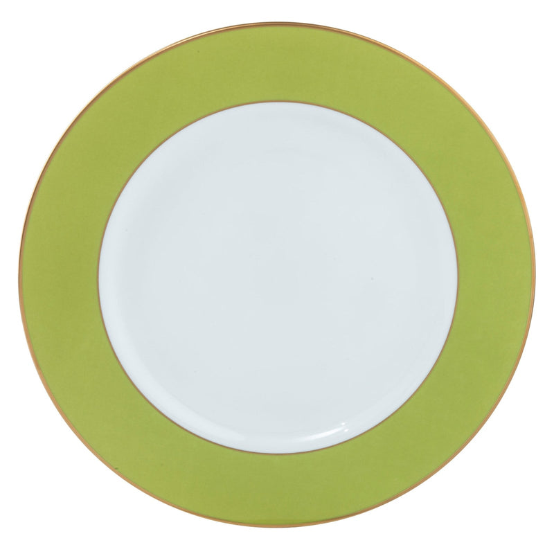 ColorSheen Apple Green & Gold Charger, Ultra-White