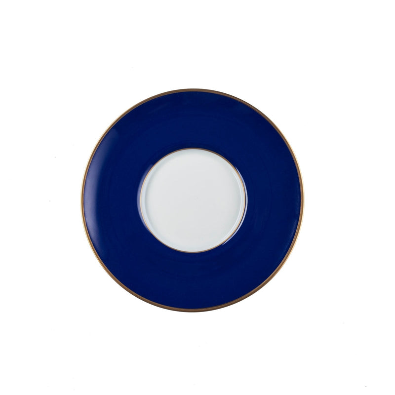 ColorSheen Navy & Gold Saucer, Ultra-White