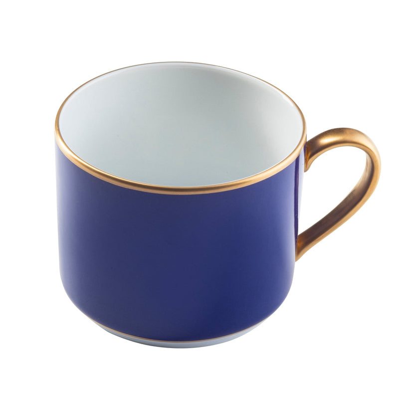 ColorSheen Navy & Gold Teacup, Ultra-White