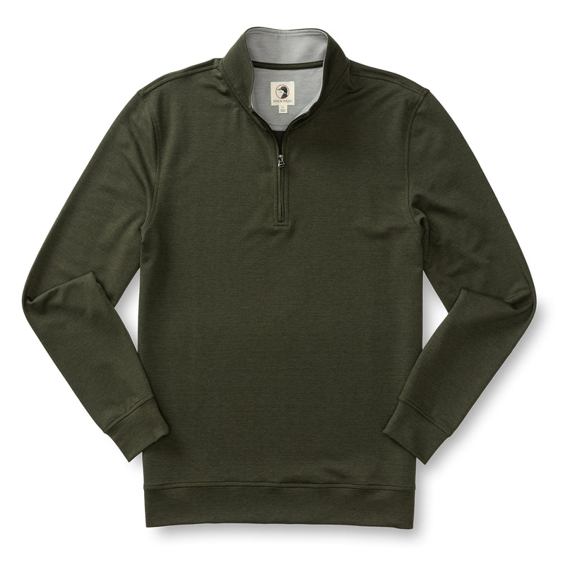 Dunmore Performance 1/4 Zip Pullover - Olive