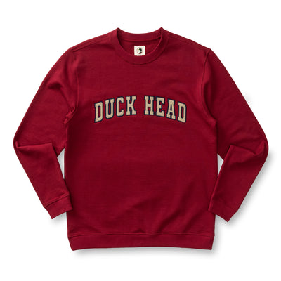 Applique Crewneck Sweatshirt - Deep Red
