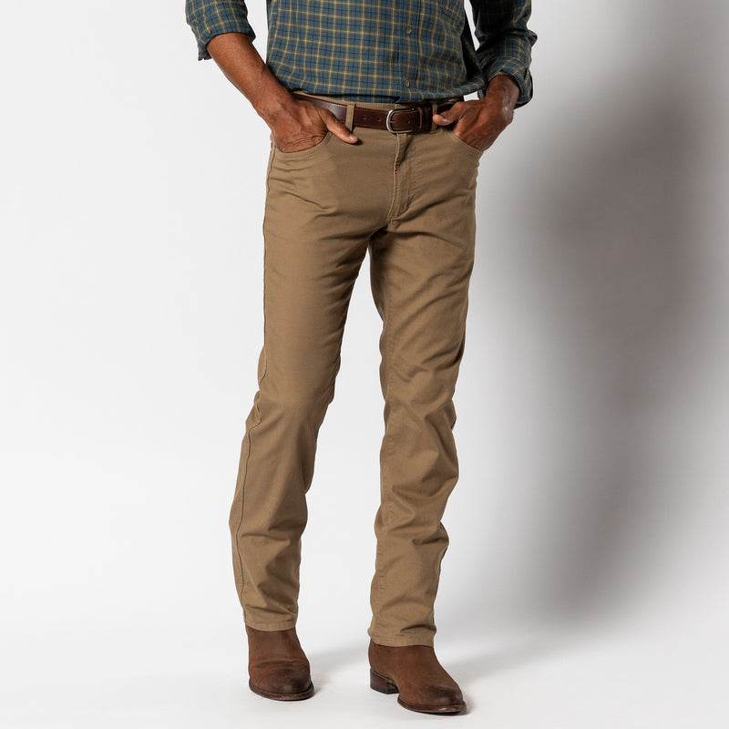 Classic Fit Pinpoint Canvas Five-Pocket Pant