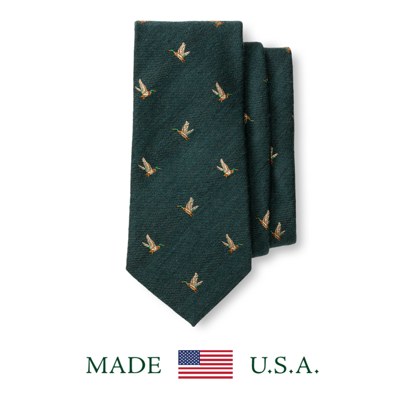 Wool & Silk Duck Tie