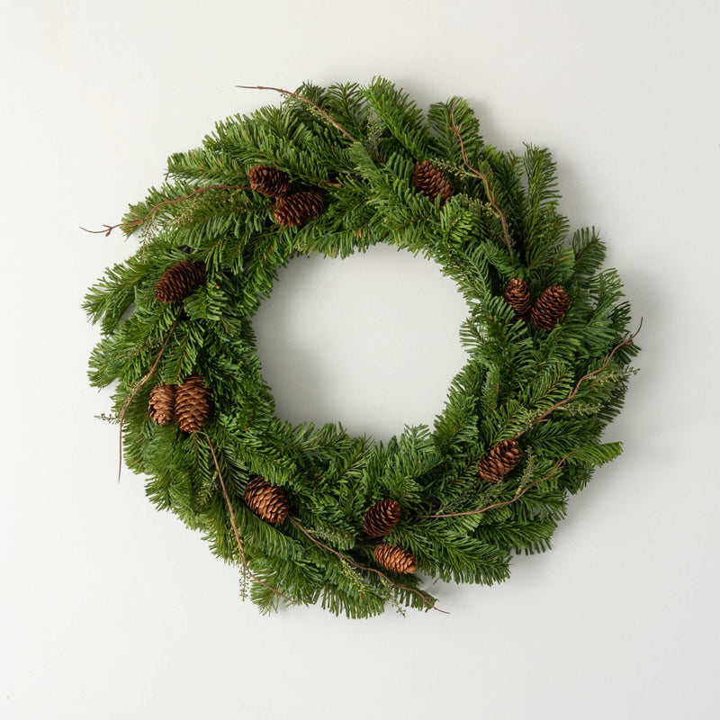 Soft Touch Pine Wreath-22"