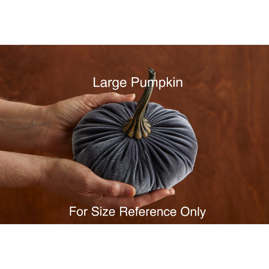 Handmade Large Velvet Pumpkins