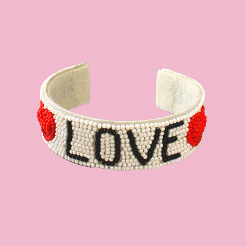 LOVE Beaded Cuff, More Colors